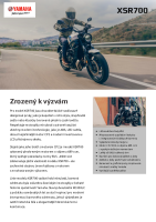 Yamaha XSR700 - brozura 2022 SK